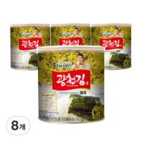 광천김 달인 김병만 재래 캔김, 30g, 8개