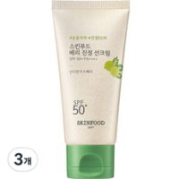 스킨푸드 베리 진정 선크림 SPF50+ PA++++, 50ml, 3개