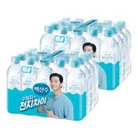 백산수 무라벨 생수, 500ml, 40개