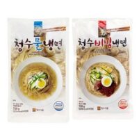 청수 물냉면 비빔냉면, 물냉면720G 1개+비빔냉면720G 1개, 1420g, .