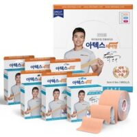 ATEX 아텍스 테이핑 언컷 근육테이프 5cm x 5m, 6개입, 1개