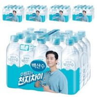 백산수 무라벨 생수, 500ml, 100개