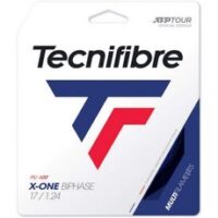 테크니 파이버 (Tecnifibre) 경식 테니스 가트 엑스원 바이 페이즈 12m, Black, ゲージ:1.24mm, 블랙