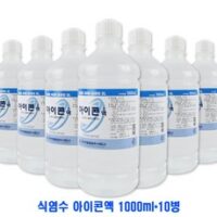 아이콘액 렌즈식염수 식염수, 1000ml, 10개