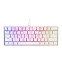 커세어 K65 RGB 미니 화이트 저소음 적축 기계식 게이밍 키보드, 일반형, CORSAIR K65 RGB MINI WHITE -CHERRY MX SILENT RGP0123