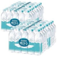 농심 백산수 무라벨 500ml x 80개