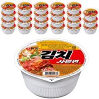 농심 김치 사발면 소컵 86g, 24개