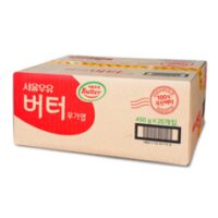 서울우유 버터 국산 무가염 9kg [450g x 20개입(1박스)], 20개, 450g