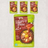 풀무원 차돌순두부찌개 양념, 140g, 4입