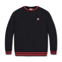 GOLDEN BEAR Stripe Rib-banded Crewneck Sweatshirt_G4TAW23061BKX