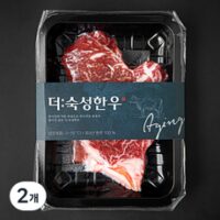 더숙성한우 산지직송 등심 2등급 구이용 (냉장), 250g, 2개