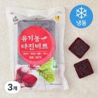 우리땅 유기가공식품 인증 다진 비트 (냉동), 100g, 3개