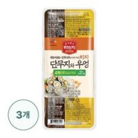 [CJ]하선정 4무 치자단무지와 우엉 220g X 3개, 단품