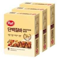 포스트 단백질바, 3개, 500g