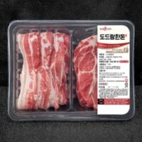 도드람 한돈 삼겹살 500g 목심 500g 반반팩 구이용 (냉장), 1kg, 1팩