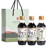 신앙촌간장세트 HOT 8가지 선정, 신앙촌 양조 생명물간장 500ml x 2p + 깔끔한 국간장 500ml K 3-1호, 1.5L, 1세트