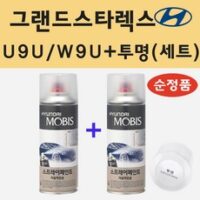 순정품 현대 그랜드스타렉스 U9U W9U 오션뷰 스프레이 페인트 + 투명스프레이