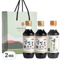 신앙촌 양조 생명물간장 500ml x 2p + 깔끔한 국간장 500ml K 3-1호, 1.5L, 2세트