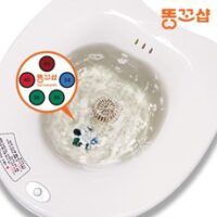 똥꼬샵 온도측정 무선버블 좌욕기 가정용 좌욕대야 임산부 변기, 1개, 아이보리