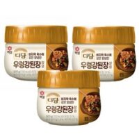 cj제일제당(주) 다담 우렁강된장양념, 500g, 3개