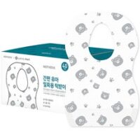 마더케이 간편유아 일회용 턱받이, 혼합색상, 40p