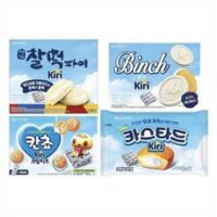 끼리 크림치즈 4종 과자 (카스타드+빈츠+찰떡파이+칸쵸), 4종 세트