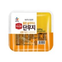 하선정 얇은슬라이스 단무지 간편반찬 120g x 10개