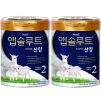 앱솔루트 프리미엄 산양 분유 2단계, 750g, 2개