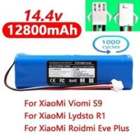 샤오미 Lydsto R1 충전식 리튬 이온 배터리 로봇 진공 청소기 R1 배터리 팩 12800mAh 용량, 1.6500mAh, 1개