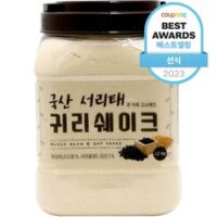 곡물쉐이크 BEST 8가지 선정, 태광선식 국산서리태로 더욱 고소해진 귀리쉐이크, 1.2kg, 1개