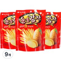 눈을감자 HOT 8가지 선정, 오리온 눈을감자 스낵, 56g, 9개