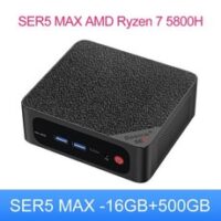 Beelink SER5 Max 라이젠 7 5800H 미니 pc 사무용 게임용 컴퓨터, AMD Processor, EU, 5800H Max 16G500G