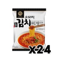 오모리 김치찌개라면 봉지면 160g x 24개 1박스