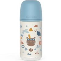 스와비넥스 유아용 안심 유리젖병, 포레스트 블루, 240ml, 1개