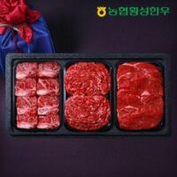 [냉동][농협횡성한우] 1등급 어사품 횡성 갈비정육세트 1호 1.6kg (찜갈비 600g+불고기 500g+장조림 500g), 1개