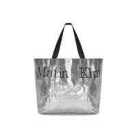 마뗑킴 MATIN TARPAULIN SHOPPER BAG IN SILVER