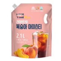 [태웅식품본사] 라이브타임 복숭아아이스티, 2.1L, 6개 외 복숭아아이스티시럽 추천 상품 TOP 8가지