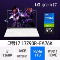 LG전자 2023 그램17 17Z90R-EA76K, WIN11 Home, 16GB, 1TB, 코어i7, 화이트 외 17z90r-ea76k 인기 상품 BEST 8가지